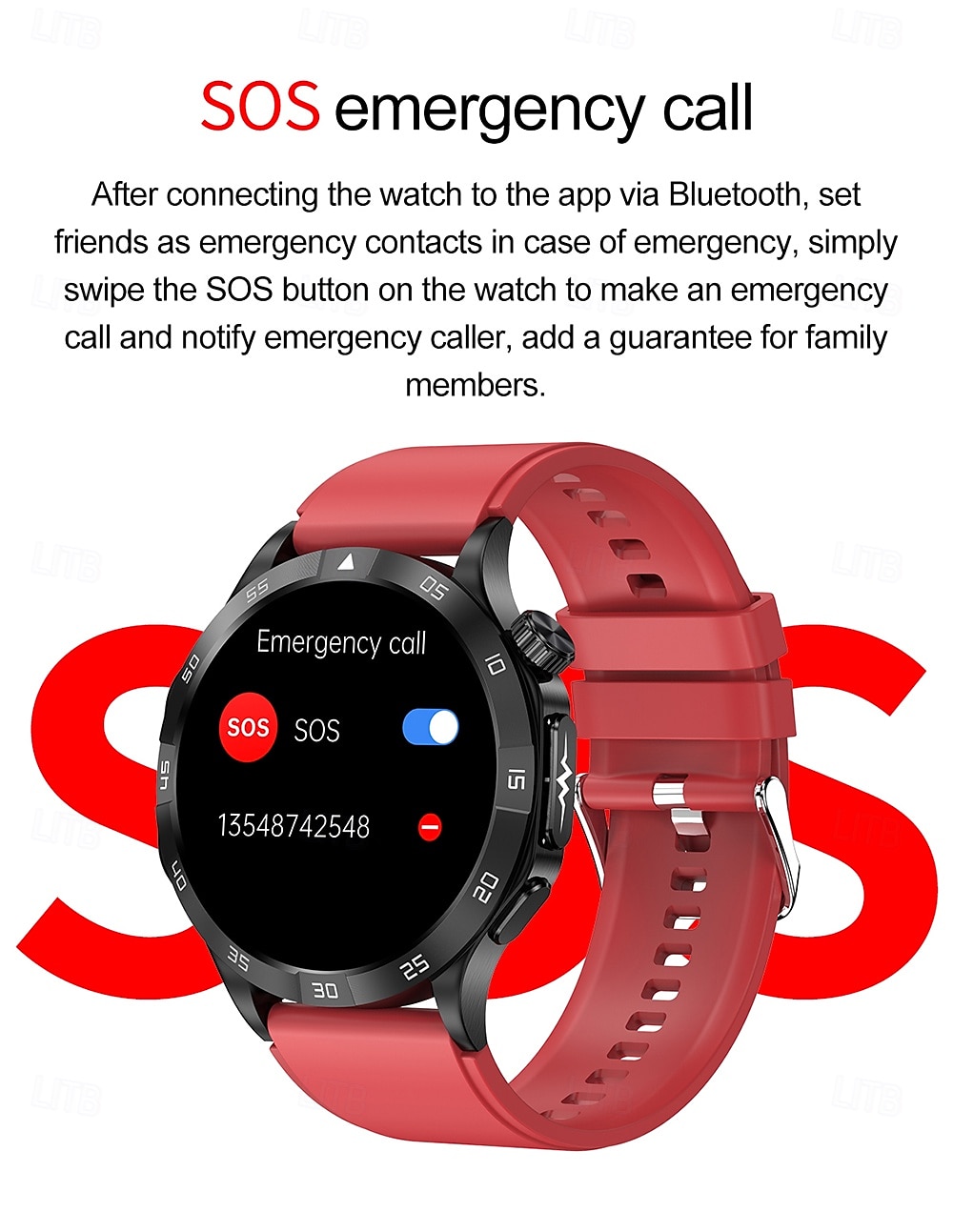 2025年 iMosi ET381 スマートウォッチ 1.43 インチ スマート·ウォッチ ブルートゥース ECG + PPG 温度監視 歩数計 と互換性があります Android iOS 女性 男性 ハンドフリーコール 防水 メディアコントロール IP 67 46mmの時計ケース  コレクション – $79.79 –P14