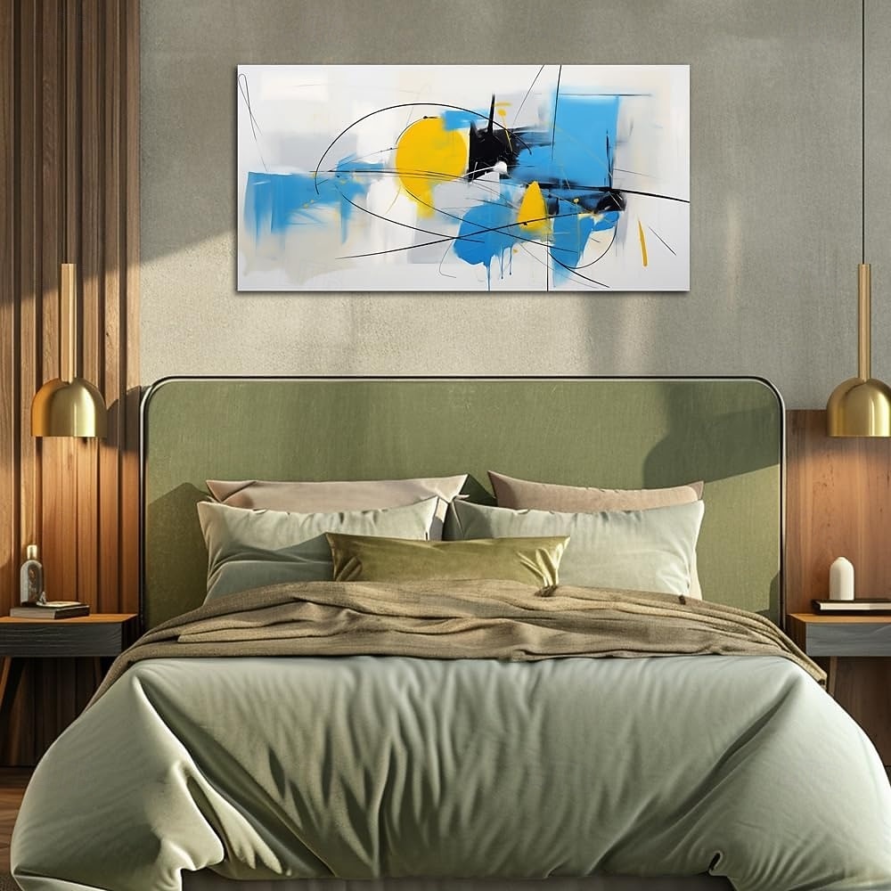 Peinture à l'huile faite à la main, toile murale, décoration moderne abstraite pour salon, décoration de maison, roulée, sans cadre, peinture non étirée de 2026 ? $69.99 –P3
