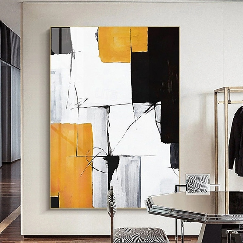 handgemaltes großes pastoses Wandkunst-Textur-Ölgemälde auf Leinwand mit Spachtel - handgemachtes strukturiertes abstraktes Gemälde mit Spachtel - modernes Wandkunst-Gemälde fürs Wohnzimmer 2025 - $108.99 –P1