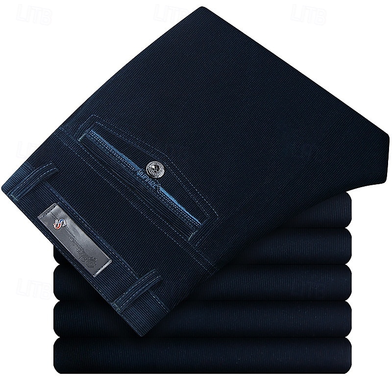 Per uomo pantaloni della tuta Pantaloni di velluto a coste Pantaloni Pantaloni da completo Tasche Liscio Comfort Traspirante Esterno Giornaliero Per uscire Di tendenza Informale Nero Rosso del 2026 a $24.99 –P4
