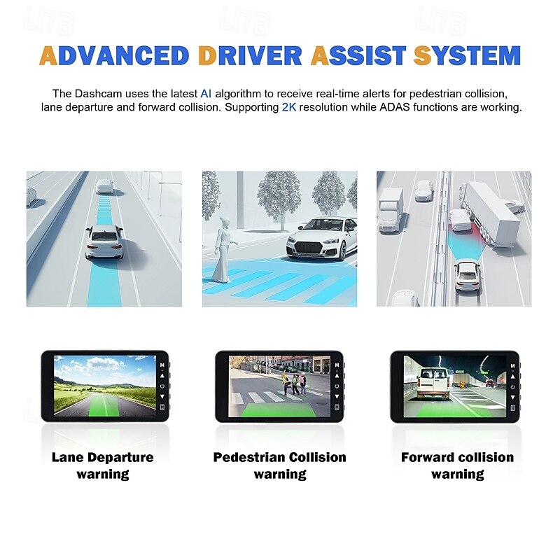 2025年 X20 MAX 2160P 新デザイン / HD / リアカメラ付き 車のDVR 150度 広角の 4 インチ IPS ダッシュカム とともに WIFI / ナイトビジョン / G-Sensor 4 赤外線LED カーレコーダー コレクション – $114.99 –P2