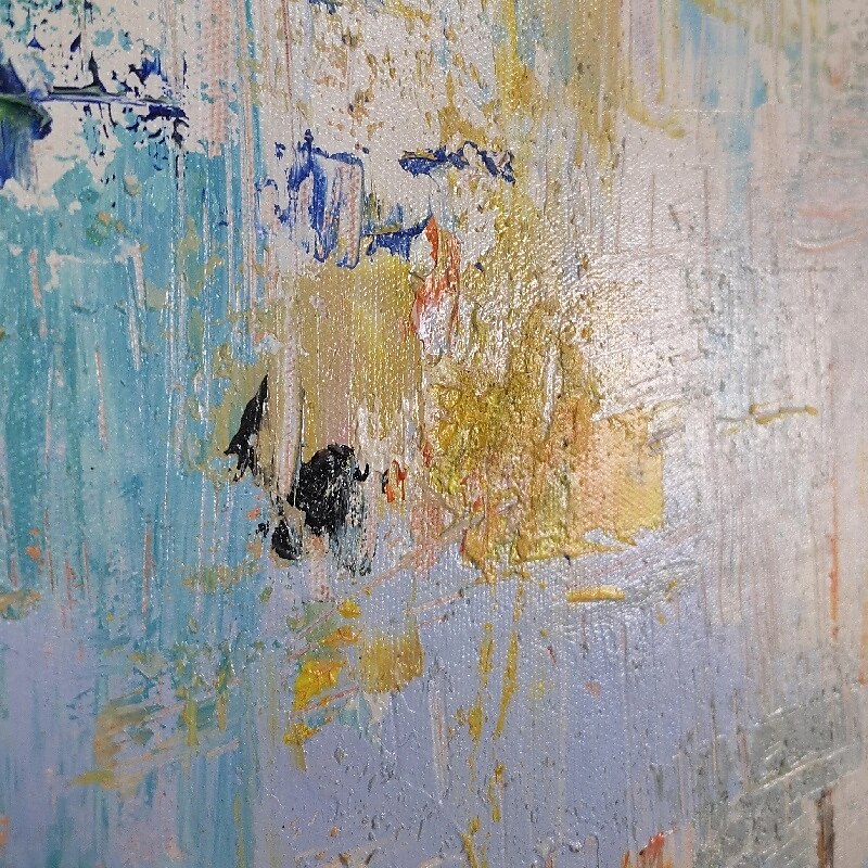 handgemaakt kleurrijk abstract olieverfschilderij op canvas groot handgeschilderd abstract getextureerd boho modern olieverfschilderij muurkunst op maat eigentijds minimalistisch kunstwerk voor 2025 - $125.99 –P3