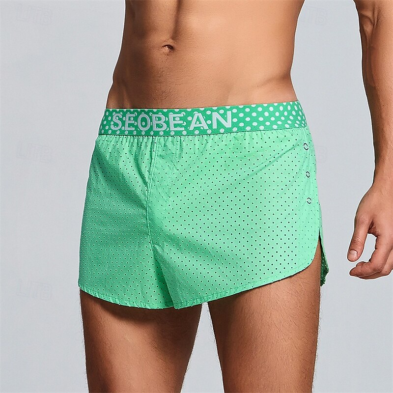Herren 1 pc Unterwäsche Boxer Boxer-Shorts 100% Baumwolle Atmungsaktiv Weich Komfortabel Buchstabe Mittlere Hüfthöhe Schwarz Rosa 2025 - $16.49 –P10