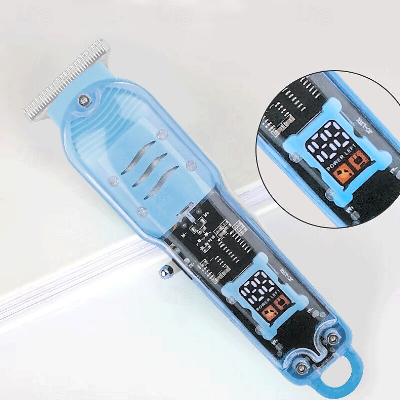 צג דיגיטלי lcd נטענת קוצץ חשמלי שקוף קוצץ שיער חשמלי קוצץ שיער קוצץ שיער חשמלי שקוף מקצועי 2025 - $19.99 –P6