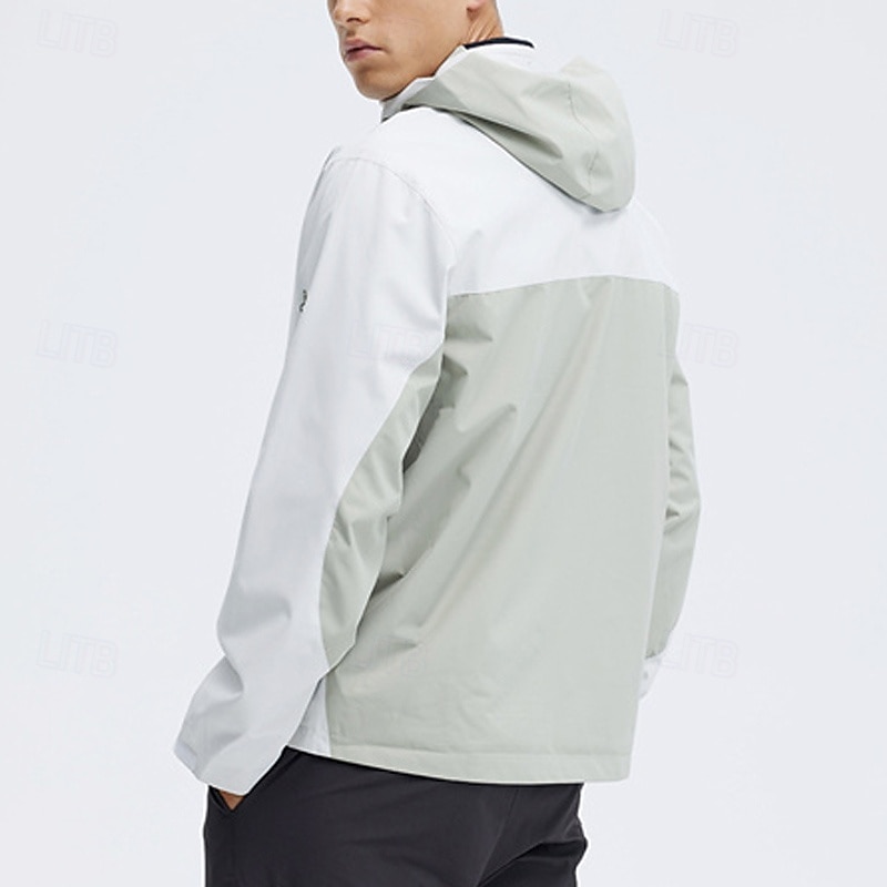Homens Jaqueta Softshell Jaqueta de Trilha Ao ar livre Bloco de cor Prova-de-Água A Prova de Vento Respirável Jaqueta leve Jaqueta corta-vento Viajar Preto Branco Azul Laranja Verde de 2025 por $44.79 –P4