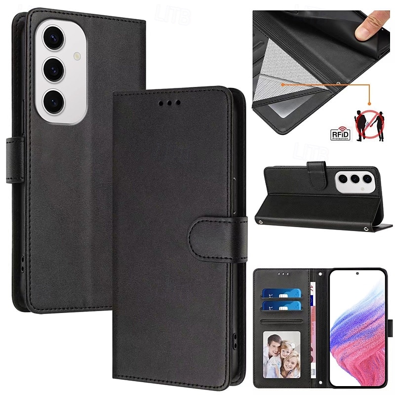 Phone Case For Samsung Galaxy S25 Ultra S24 Ultra Plus S23 S22 S21 S20 Ultra Plus FE A55 A35 A25 A15 5G A54 A34 A14 A73 A53 A33 A23 A13 A72 A52 A42 A32 A22 A12 A02 Wallet Case with Stand Holder 2025 - $18.99 –P1