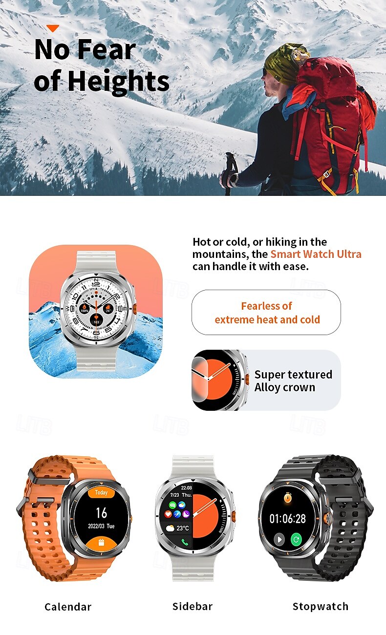 iMosi 1.43 inch Smart watch Fitness Running Watch Bluetooth Pedometer Call Reminder Activity Tracker Compatible with Android iOS Women Men Long Standby Hands-Free Calls Waterproof IP68 2025 - $56.99 –P4