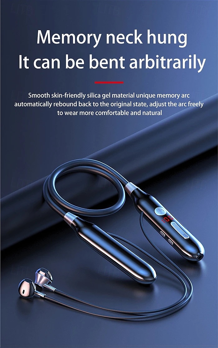 100 Hour Music Wireless Bluetooth Earphone 9D Strong Bass in Ear Sport Headset Neckband With Output MIC 2025 - $21.99 –P12