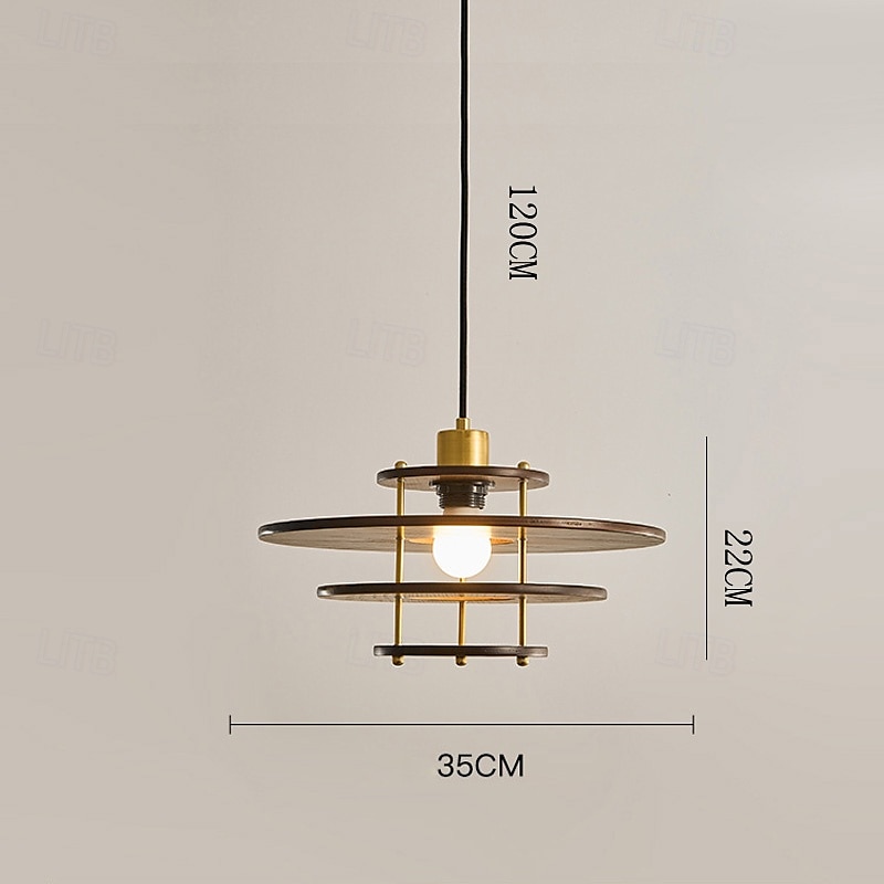 lampada a sospensione a led arredamento moderno lampada a sospensione in metallo regolabile in legno lampadario design creativo droplight lampada da soffitto lampada a sospensione lampada a del 2025 a $349.99 –P4
