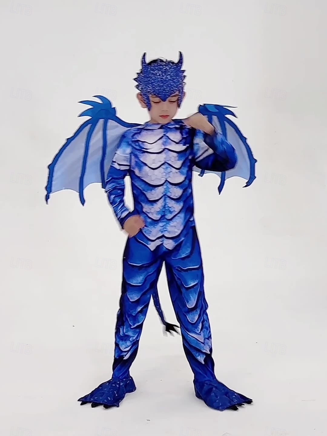 Costum Cosplay Aripi Mască balaur Petrecere / Seară Costum Cosplay Pentru copii Băieți Crăciun Zuia Copiilor Mascaradă Petrecere Halloween Mascaradă Îmbrăcați-vă 2026 - $58.99 –P1