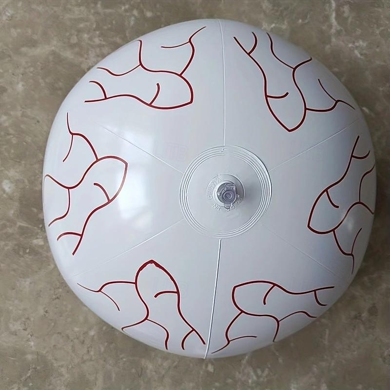 1st 40cm halloween uppblåsbar ögonglobsballonglampa med fjärrkontroll, led blinkande ballong 16 justerbara färger för inomhus- och utomhuspool halloween kuslig atmosfär dekorationsljus 2025 - €16.99 –P4