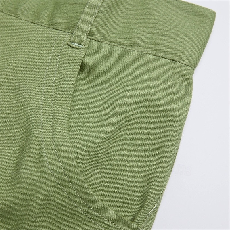 Men's Cargo Shorts Shorts Casual Shorts Zipper Pocket Multi Pocket Straight Leg Plain Comfort Knee Length Casual Daily Holiday Fashion Streetwear Black Green Micro-elastic 2025 - $29.99 –P7