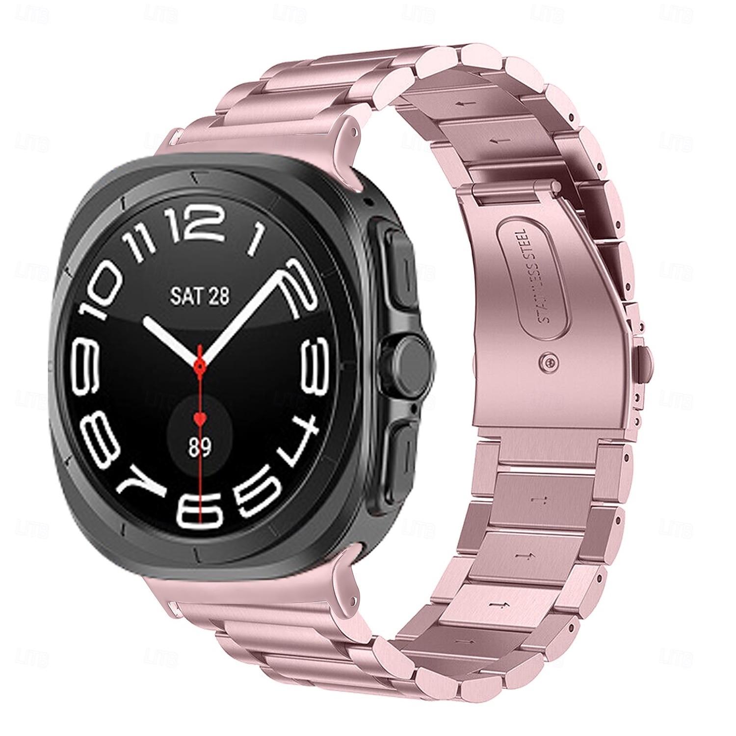 Watch Band for Samsung Galaxy Watch Ultra 47mm Stainless Steel Replacement Strap Men Vintage Business Band Wristband 2025 - $20.99 –P10