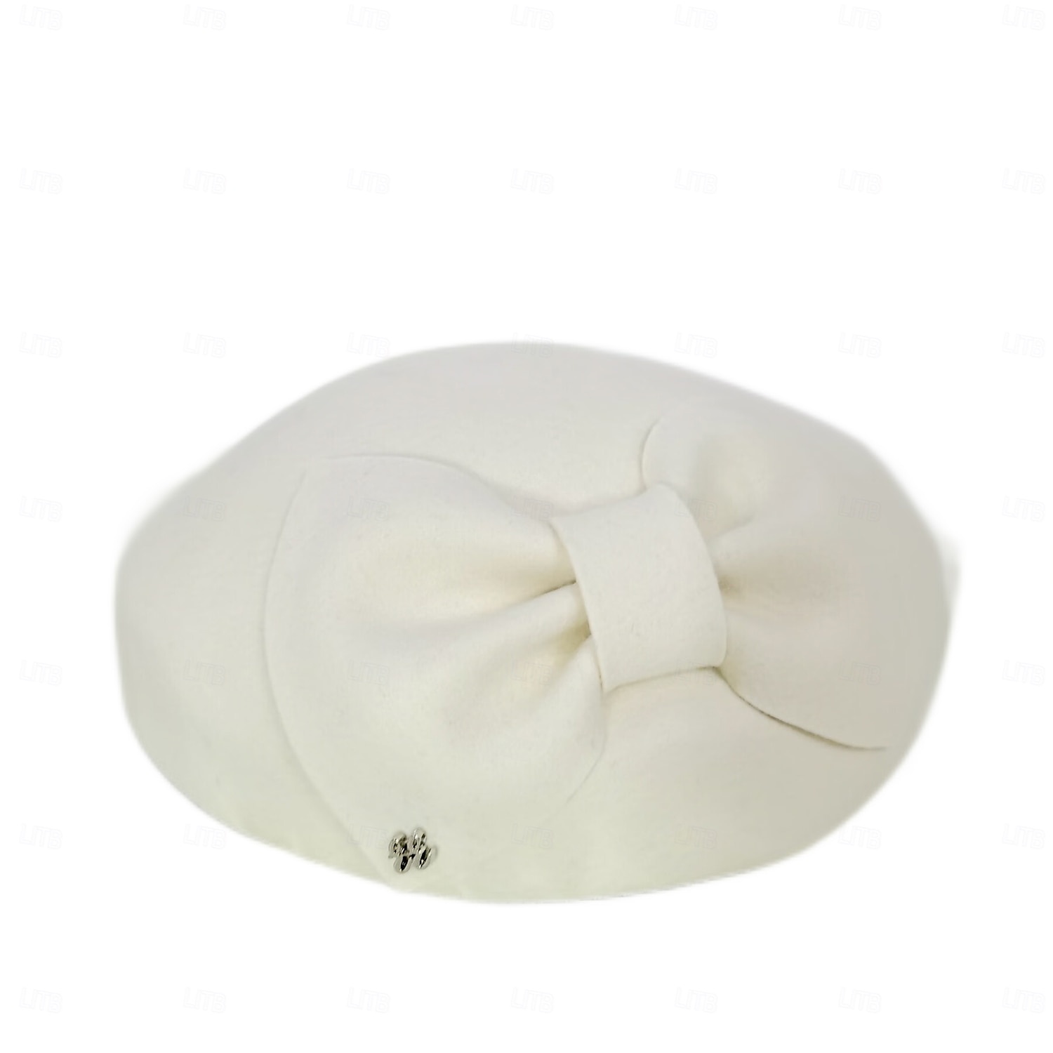 Hats 100% Wool Beret Hat Saucer Hat Wedding Tea Party Elegant Wedding With Bowknot Pure Color Headpiece Headwear 2025 - $39.99 –P18