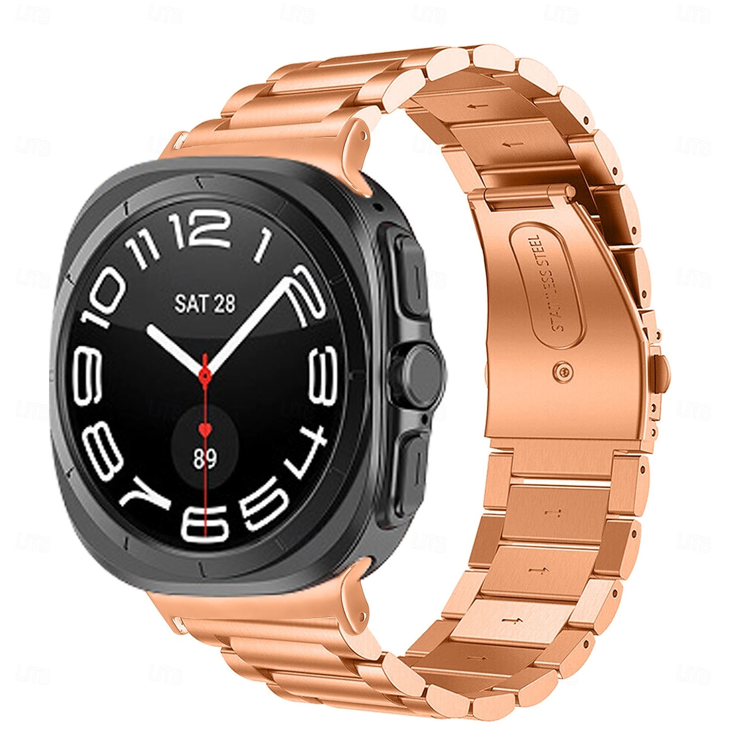 Watch Band for Samsung Galaxy Watch Ultra 47mm Stainless Steel Replacement Strap Men Vintage Business Band Wristband 2025 - $20.99 –P8