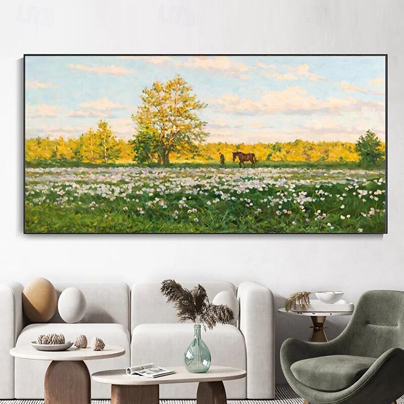 handgemaltes originales buntes Wald-Ölgemälde auf Leinwand, Strukturbäume, Landschaftskunst, abstrakte echte Natur, personalisiertes Wohnwand-Raumdekor 2025 - $133.99 –P8