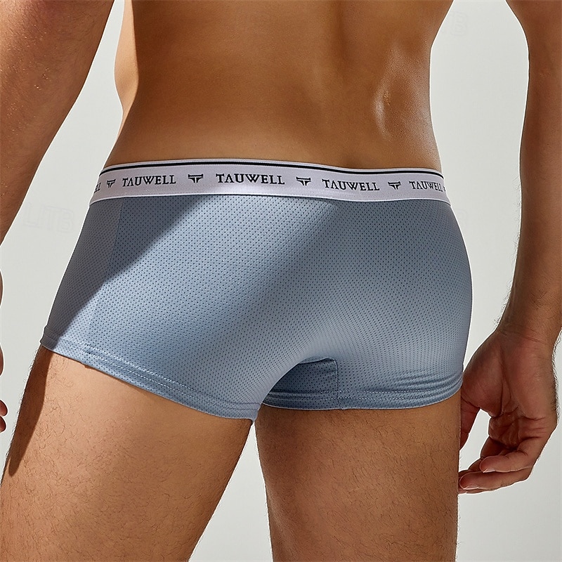 Men's 1 PCS Boxers Underwear Boxer Shorts Patchwork Nylon Breathable Soft Comfortable Color Block Mid Rise Black White 2025 - $10.49 –P5
