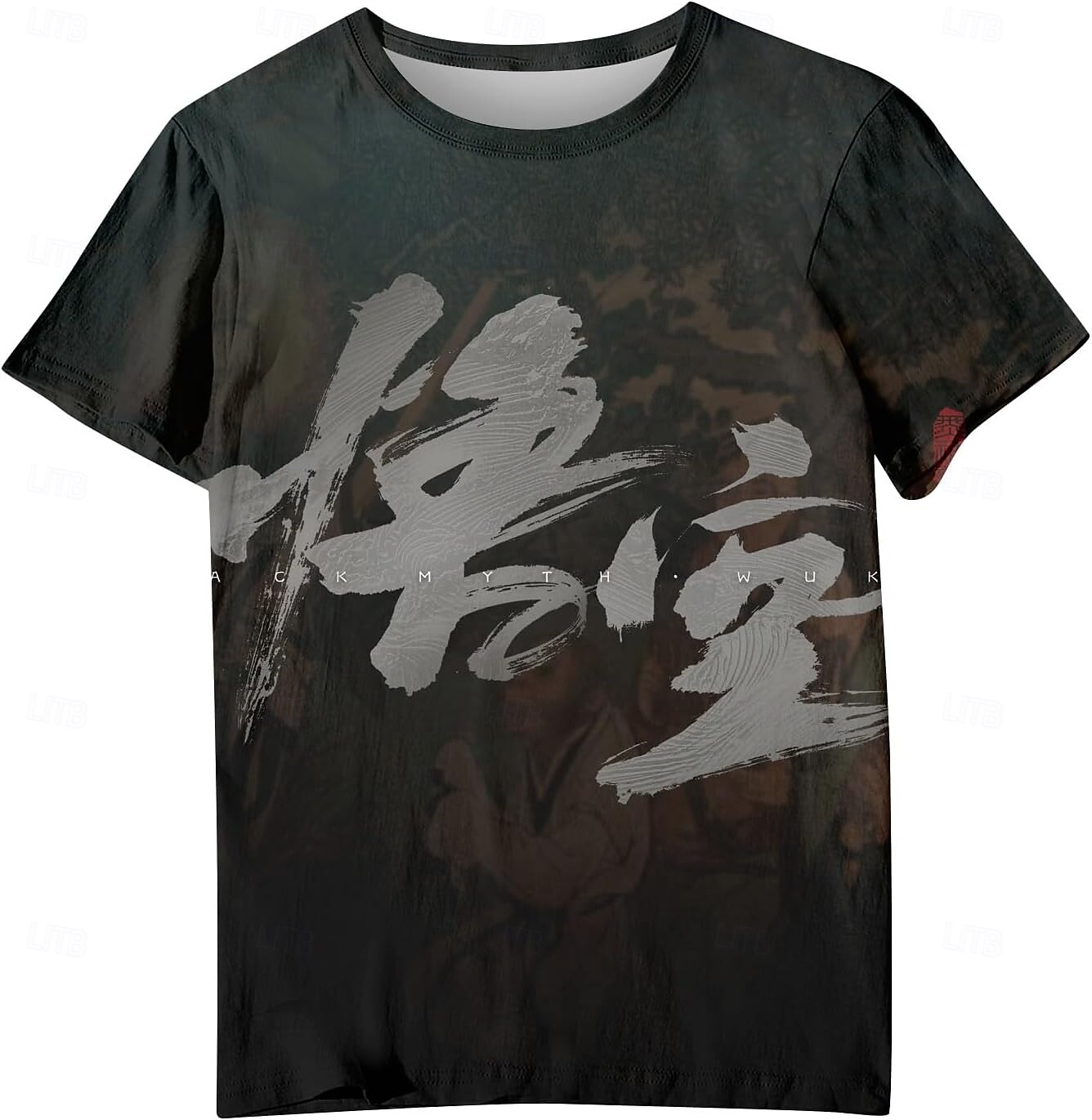 Czarny Mit: Wukong Król Małp Koszulkowy Anime 3D Graficzny Na Dla par Męskie Damskie Dla dorosłych Bal maskowy Druk 3D Codzienne 2025 - $17.99 –P5