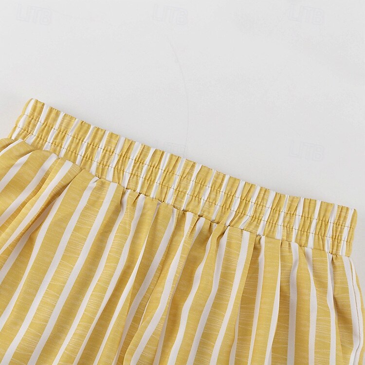 camicie stampate da donna&amp;abiti da notte - abiti da casa a righe in poliestere del 2025 a $43.99 –P17
