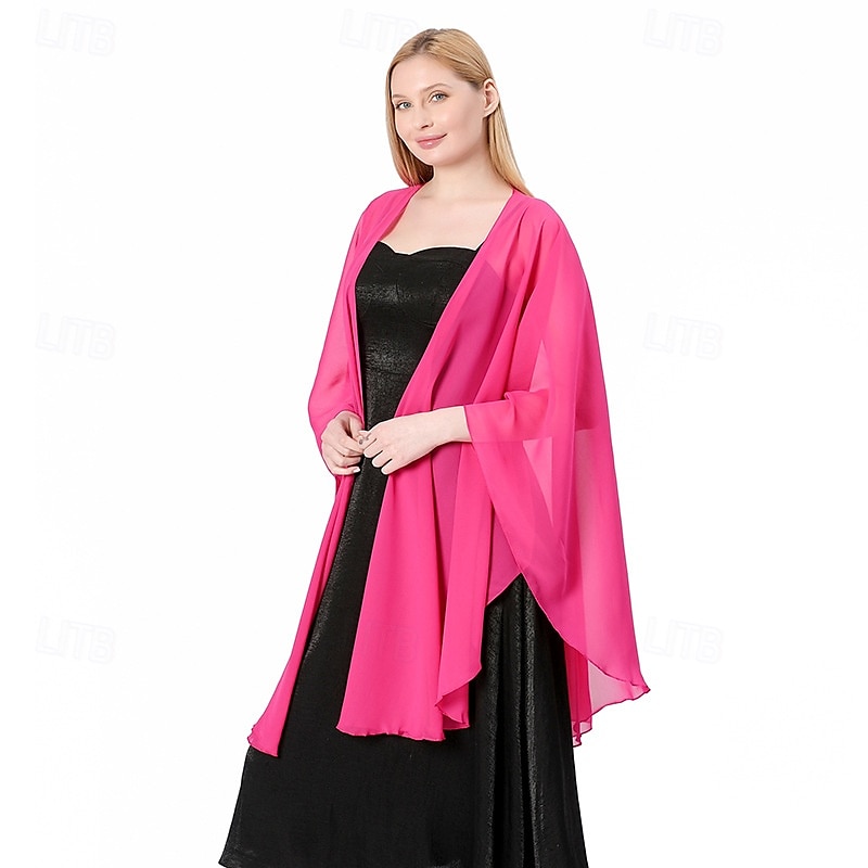Women's Shawls and Wraps for Evening Dress Chiffon Scarf Soft Elegant Pashmina Wedding Bridal Scarve 2025 - $30.99 –P21