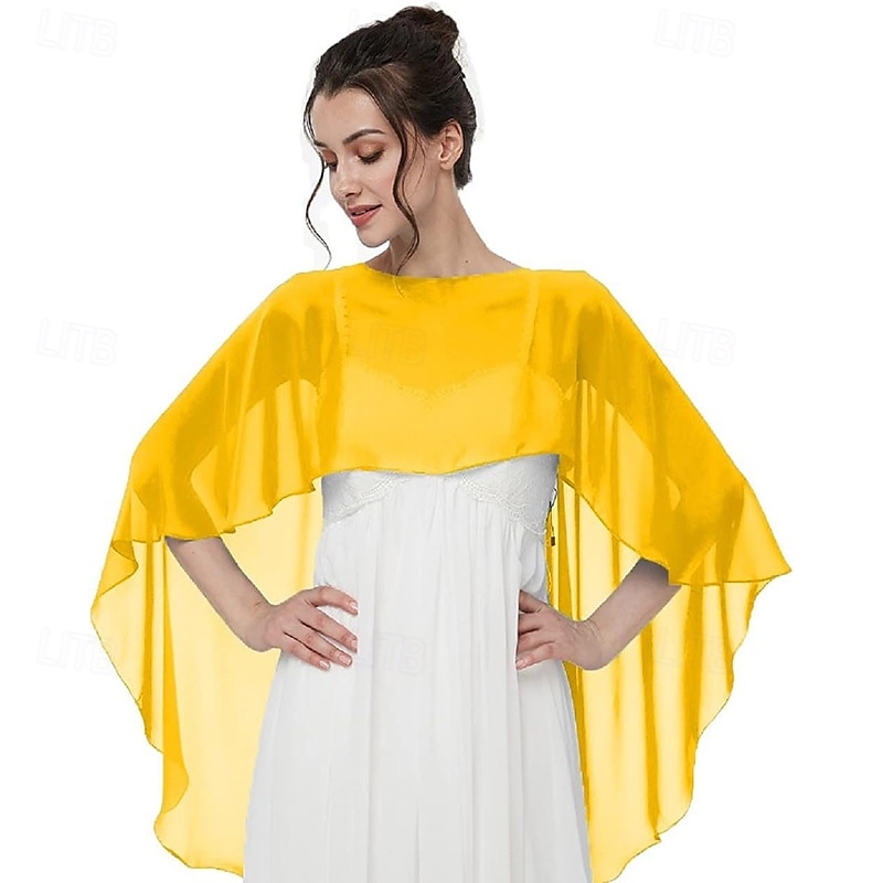 châles et enveloppes transparents pour robes de soirée capes en mousseline de soie pour femmes couverture de mariage douce de 2025 ? $25.99 –P13