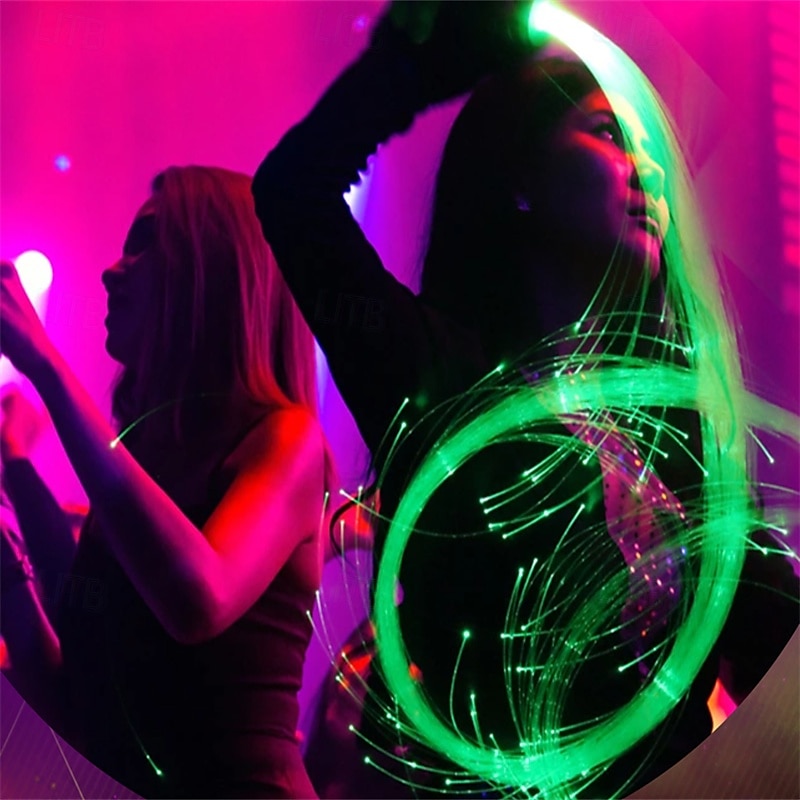 Colorful LED Dancing Flash Fiber Optic Whip Night Scene Christmas Atmosphere Props 360 Degree Rotating Dance Whip 2025 - $36.99 –P9