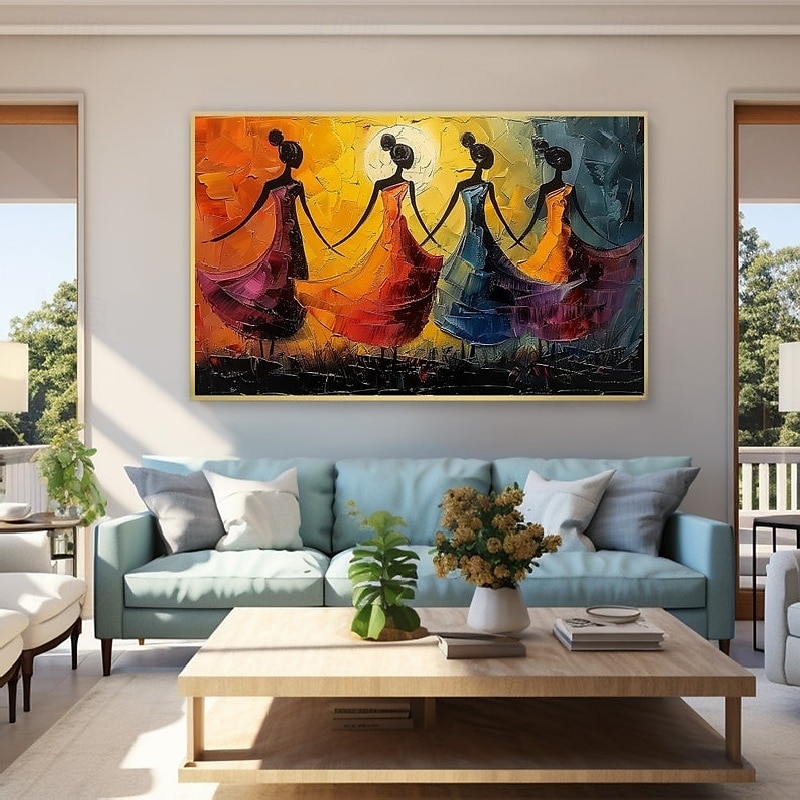 balletdansers olieverfschilderij handgeschilderd canvas kunst sierlijke metgezellen abstract schilderij van twee vrienden moderne inrichting handgemaakte minimalistische kunstwerk olieverfschilderij 2025 - $75.99 –P5