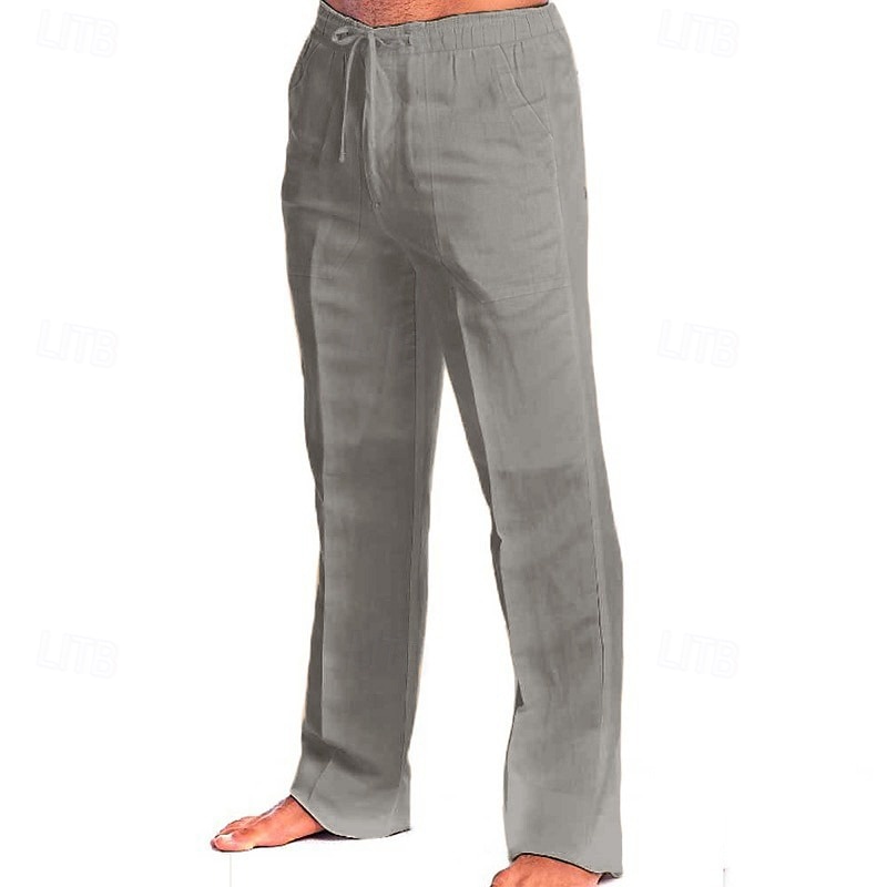 Per uomo Pantaloni Pantaloni Estivi Pantaloni da Spiaggia Coulisse Elastico in vita Semplice Comodità Traspirante Quotidiano All'aperto Abbigliamento casual alla moda Elegante Casual Nero Bianco del 2026 a $25.99 –P12