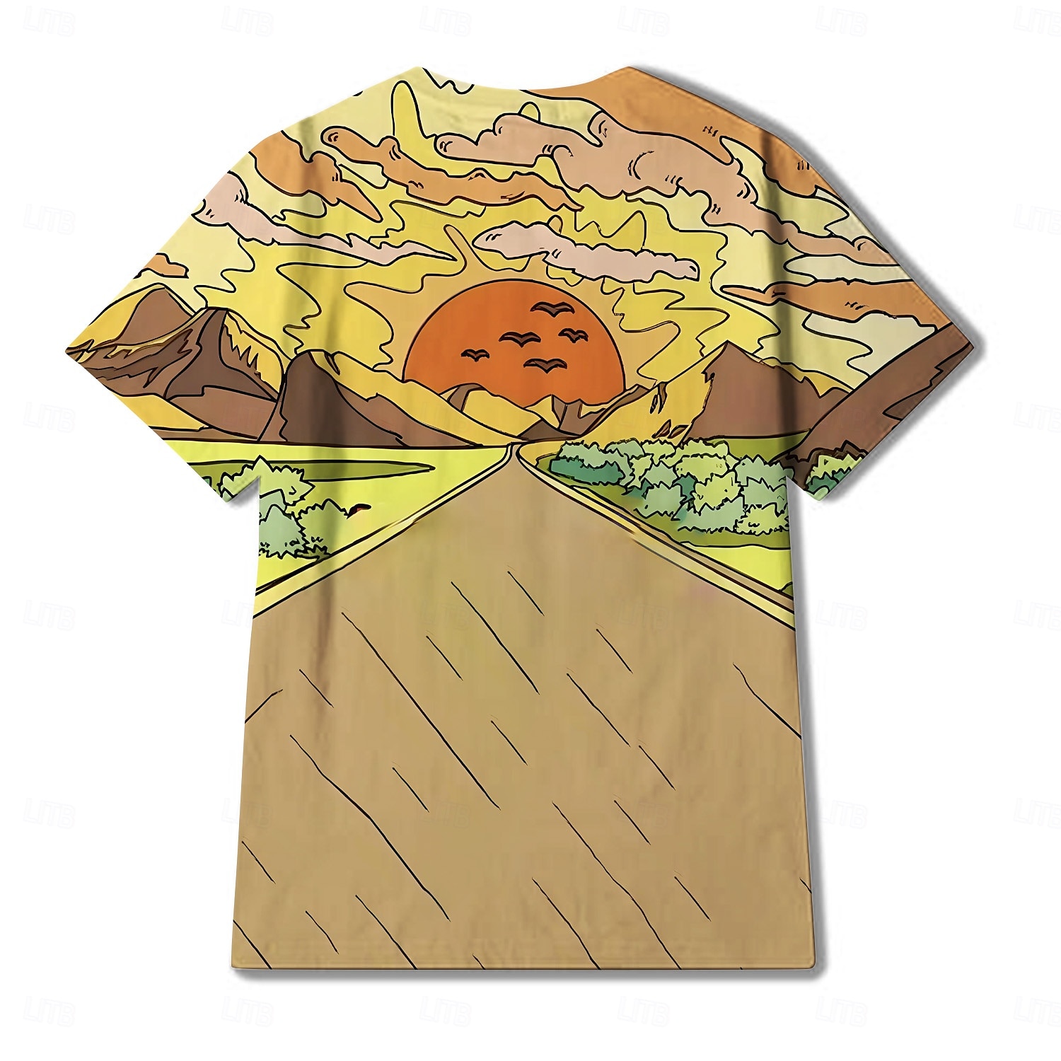 Hippi mexikói afrikai Póló Tie-Dye póló 3D Csomózott színezés 80-as évek Retro Vintage 1980-as évek 1970-es évek Kompatibilitás Férfi Felnőttek Álarcos mulatság 3D nyomtatás Alkalmi / Napi 2025 - $15.49 –P4