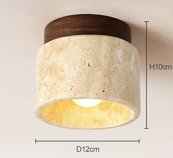 LED Ceiling Lights Warm White 1-Light Japanese Wabi Sabi Hotel Lobby Corridor Close to Ceiling Lighting Creative Restaurant Room Balcony Ceiling Lamp Fixtures 100-265V 2025 - $53.99 –P6