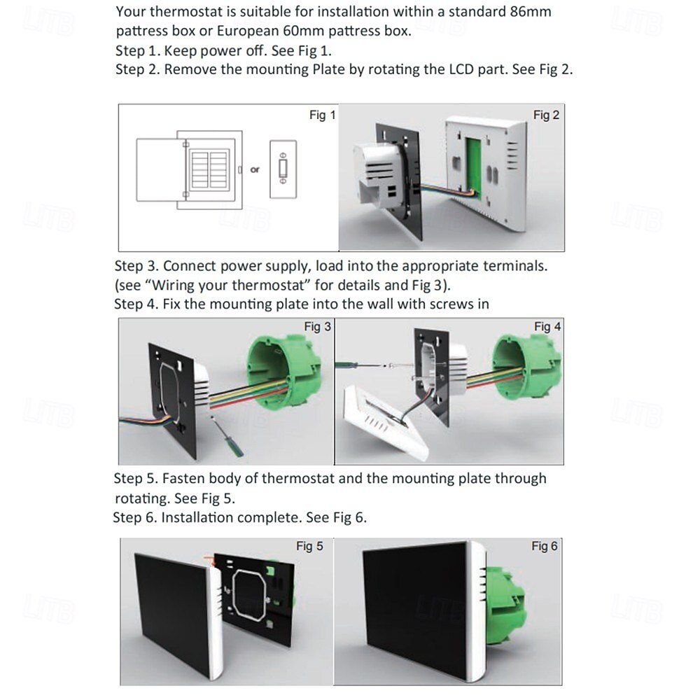 Termostato programable para controlar el calentamiento de agua, hogar inteligente, pantalla LCD negativa, termostato de ambiente redondo con wifi 2025 - $103.99 –P14