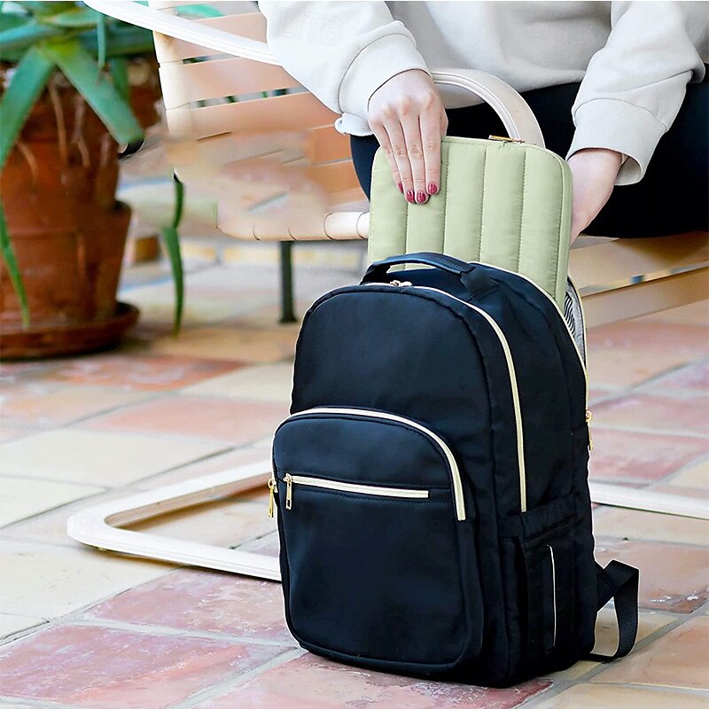 Bolsa para portátil, funda para tableta, funda hinchable para tableta, funda compatible con portátil, a prueba de golpes, color sólido 2025 - $23.99 –P6