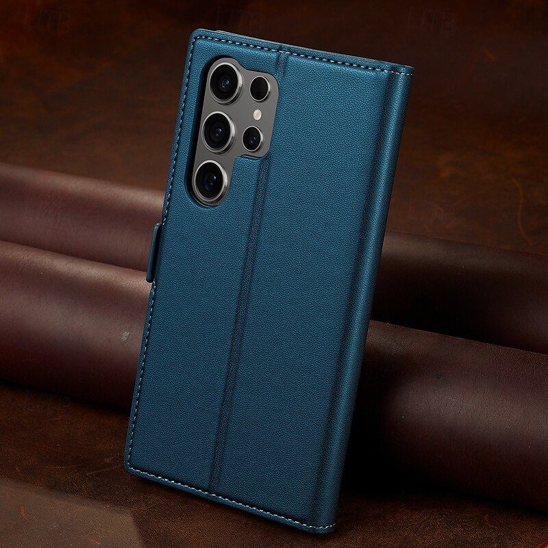 Phone Case For Samsung Galaxy S24 S23 S22 S21 Ultra Plus A55 A35 A25 A15 5G A54 A34 A14 A53 A52 S20 FE S25 Ultra Back Cover Wallet Case with Stand Holder Magnetic Card Slot Retro TPU PU Leather 2025 - $18.99 –P2