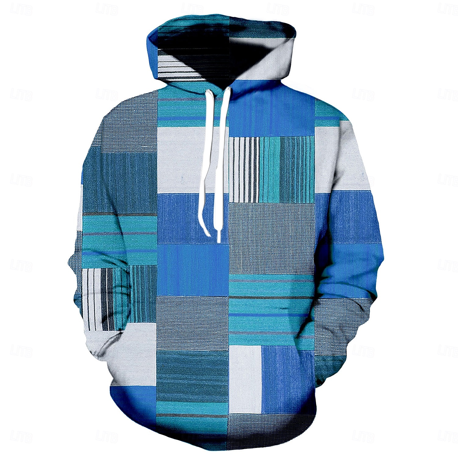 Per uomo Pop art A quadri Felpa con cappuccio Felpe Felpa Felpa con cappuccio Manica lunga Felpa con cappuccio Con cappuccio Abbigliamento sportivo Stampa 3D Informale Giornaliero Per eventi Nero Blu del 2025 a $31.99 –P5