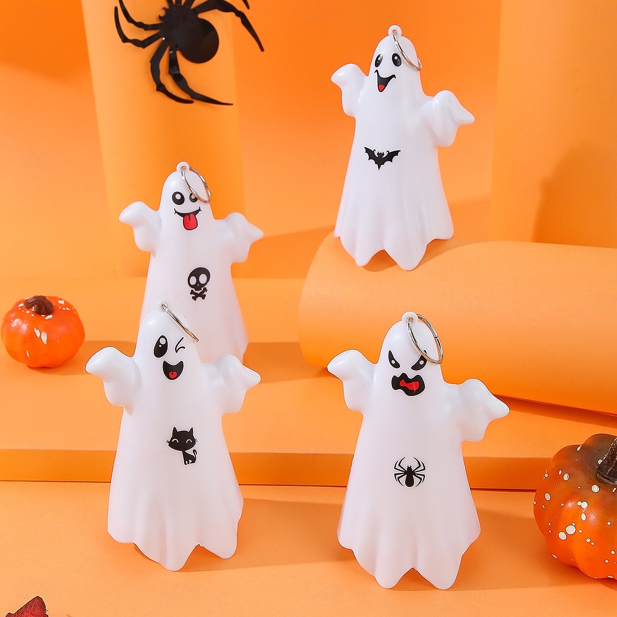 Halloween Decorations Lighted Ghost LED Electronic Candle Lights Glow Ghost Spooky Atmosphere Decor Props 4/8/16PCS 2026 - $12.99 –P7