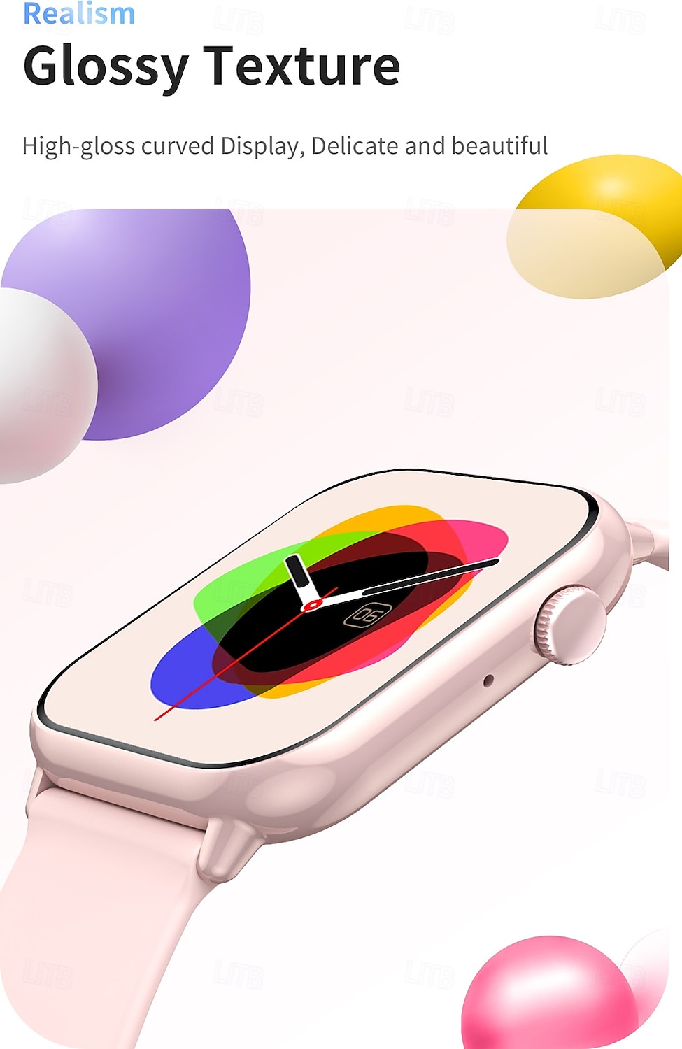 iMosi HD15 Smart Watch 1.75 inch Smartwatch Fitness Running Watch Bluetooth Pedometer Call Reminder Activity Tracker Compatible with Android iOS Women Men Hands-Free Calls Waterproof Media Control 2025 - $37.99 –P4