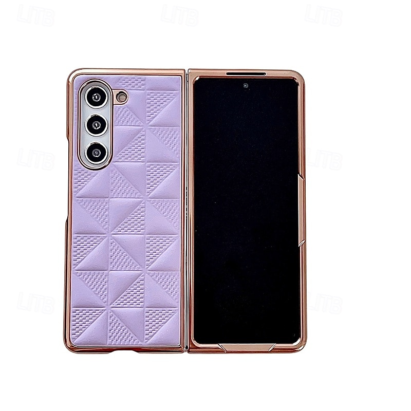 телефон Кейс для Назначение SSamsung Galaxy Z Fold 5 Z Fold 4 Z Fold 3 Кейс на заднюю панель Защита от удара броня Покрытие ПК Кожа PU 2025 - $19.99 –P15