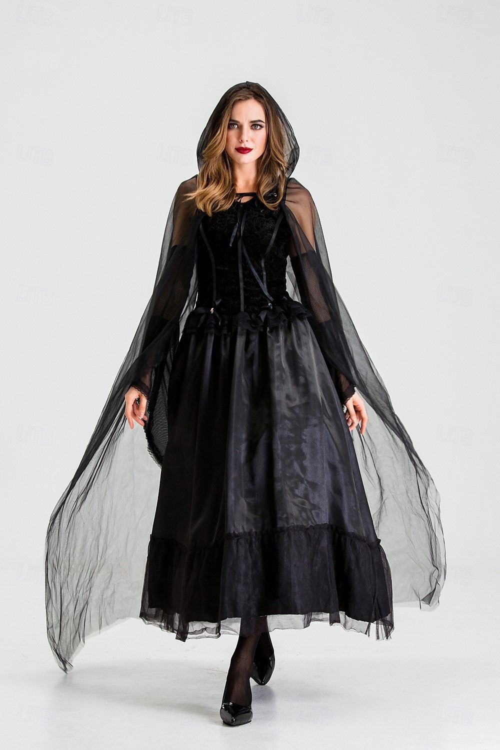 Heks Vampieren Geest bruid Walpurgisnacht Cosplay kostuum Feestkostuum Gemaskerd Bal Volwassenen Dames Outfits Cosplay Prestatie Feest Halloween Maskerade Mardi Gras Makkelijk carnavalskostuum 2025 - $51.99 –P4