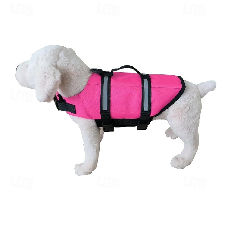 Dog Harness Vest Life Vest Dog Life Jacket Sports & Outdoors Portable Reflective Adjustable Waterproof Breathable Washable Party Outdoor Sports Traveling Pool Dog Clothing for Cat Dog Husky Labrador 2025 - $23.99 –P5