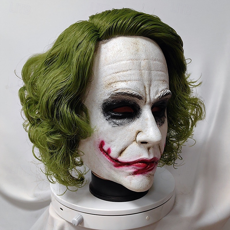 Schrecklicher Joker 2 Clown King Kong Maske Voller Kopf Realistische Maske Erwachsene Herren Damen Gruseliges Kostüm Party Halloween Karneval Einfaches Karnevalskostüm 2025 - $33.99 –P5
