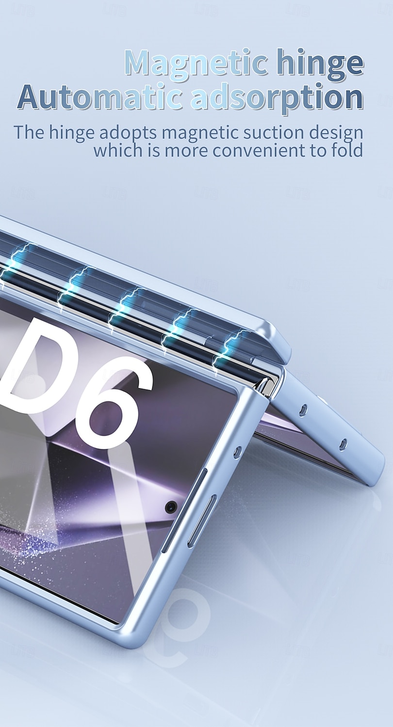 Phone Case For Samsung Galaxy Z Fold 7 Z Fold 6 Z Fold 5 Z Fold 4 Z Fold 3 Back Cover with Screen Protector Magnetic Full Body Protective Retro Armor PC 2025 - $37.99 –P11