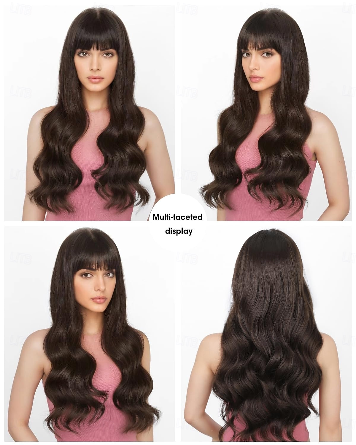 Wig with Bangs Long Wavy Wigs for Women Synthetic Wigs Heat Resistant Wigs for Party Daily Use 2026 - $19.99 –P5