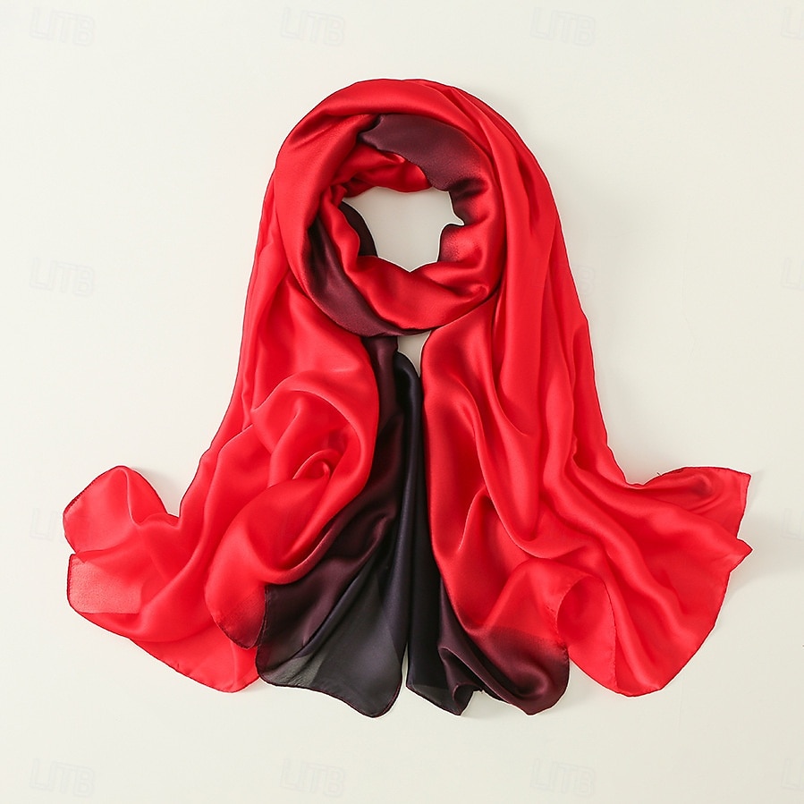 scialle da donna in seta per feste, abiti da sera, damigelle d'onore, lunghe sciarpe in seta per colori da matrimonio del 2025 a $24.99 –P18