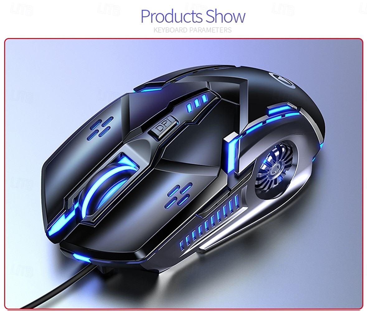 Gaming Mouse Professional Wired 6 Button 3200DPI LED Optical USB Computer Mouse Game Mice for PC Laptop Gamer 2025 - $20.99 –P13