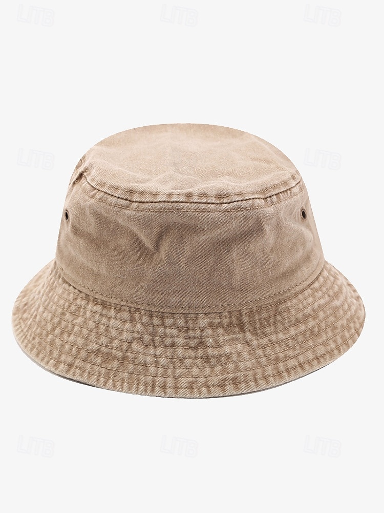 Fischerhut aus gewaschener Baumwolle im Vintage-Stil für Herren – lässiger Outdoor-Sonnenhut in mehreren Farben 2025 - $14.99 –P3