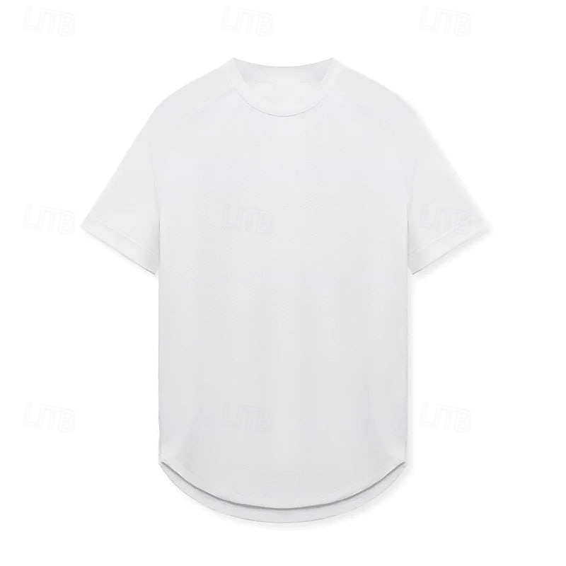 Муж. Футболка для бега Спортивная рубашка С короткими рукавами Футболка Футболка Повседневные Одежда для спорта и отдыха Однотонный Быстровысыхающий Мягкий Дышащий 2026 - $16.49 –P5