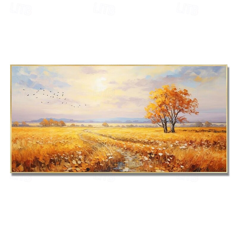handgemaltes originales buntes Wald-Ölgemälde auf Leinwand, Strukturbäume, Landschaftskunst, abstrakte echte Natur, personalisiertes Wohnwand-Raumdekor 2025 - $133.99 –P6