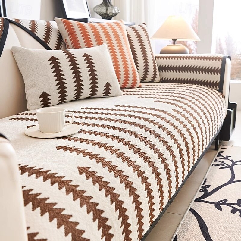 All-Season Chenille Couch Cover - Soft and Durable Fabric for Year-Round Comfort - Elegant Design Enhances Any Living Space - Protects Your Sofa from Spills, Stains, and Scratches - Easy to Fit, Remov 2025 - $24.99 –P6
