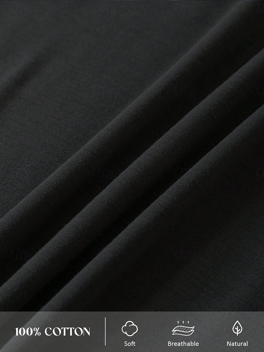 Pentru femei Tricou Cămașă din bumbac Scrisă Casual Manșon scurt Rotund Topuri obișnuite Zilnic Imprimeu Negru Albastru piscină Vară 2025 - $19.99 –P4