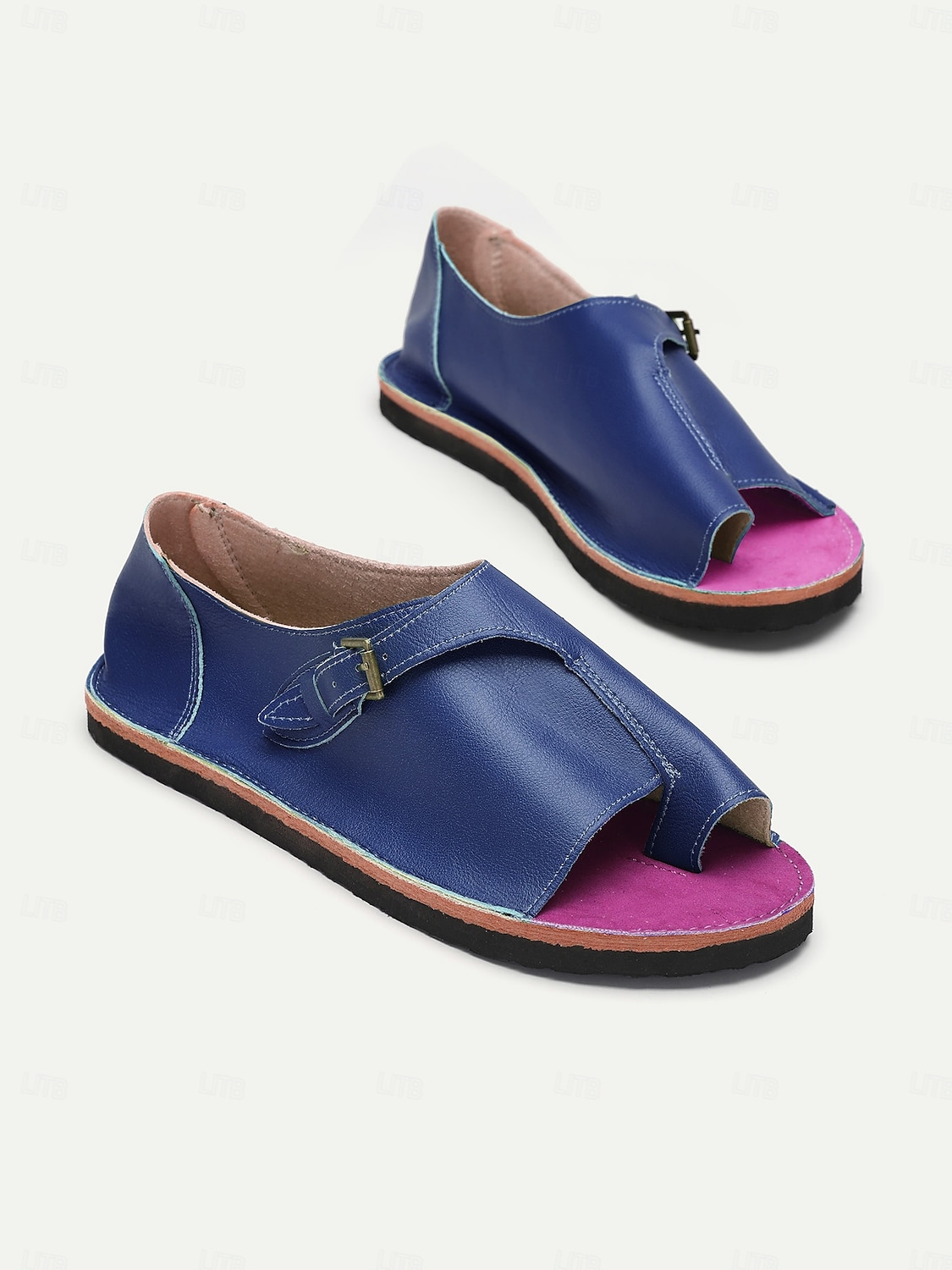 Women's Leather Roman Sandals - Comfortable Casual Summer Footwear with Non-Slip Sole for Beach, Travel, and Everyday Wear 2025 - $24.99 –P2